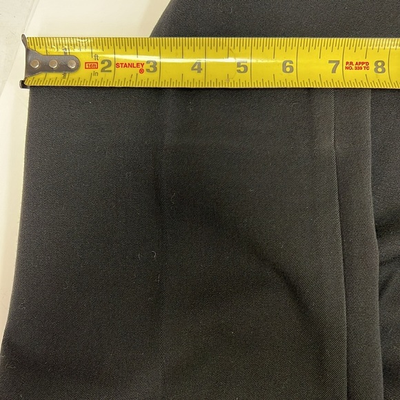 NWT Talbots Heritage Flat Front Hidden Side Zipper Black Pants Size 14 - Picture 7 of 7